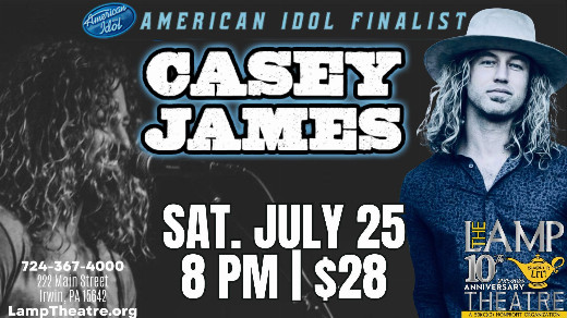 Casey James Live at The Lamp Theatre in Pittsburgh