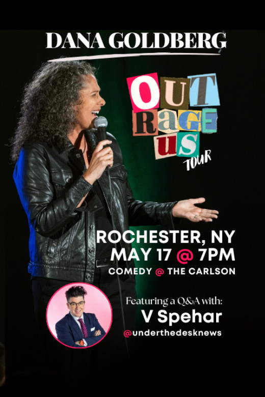 Dana Goldberg's OUTRAGEOUS show poster
