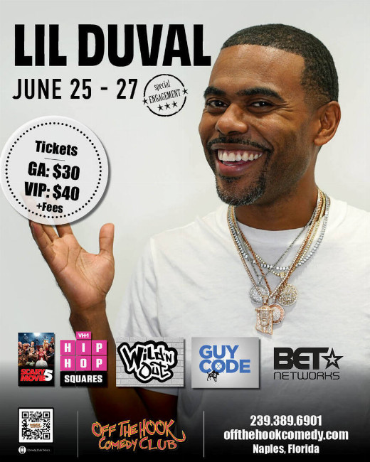 Comedian Lil Duval Live In Naples, Florida! show poster