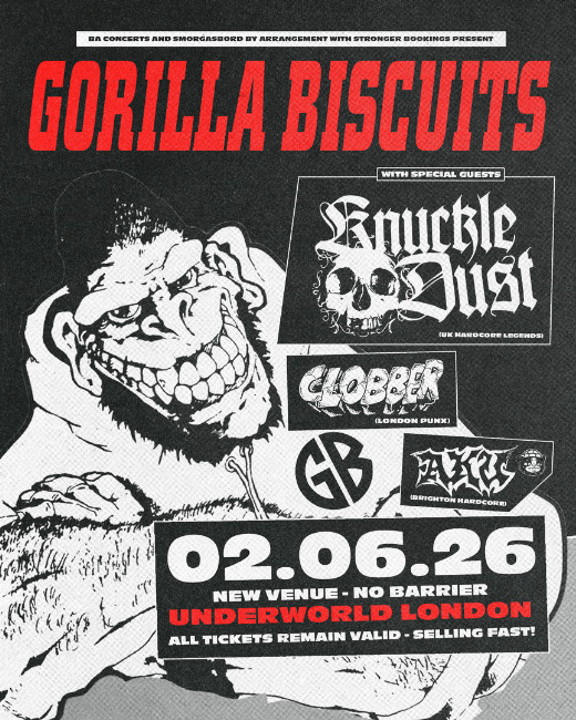 GORILLA BISCUITS at The Underworld - London // Venue Change show poster