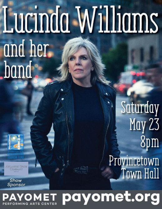 Lucinda Williams and her band show poster
