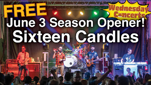 FREE Sixteen Candles Concert, June 3 at Fox Pointe in Lansing!