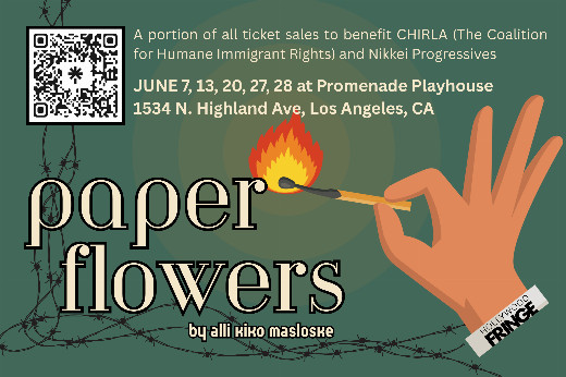 Paper Flowers show poster