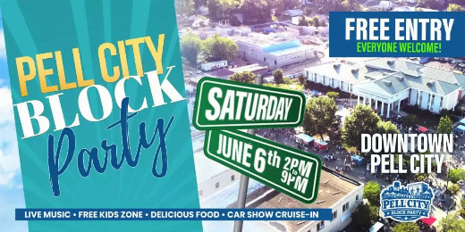27th Annual Pell City Block Party show poster