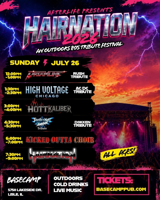 Hairnation 2026- An Outdoor 80s Tribute Festival in Chicago