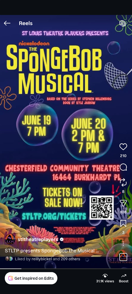 The SpongeBob Musical show poster