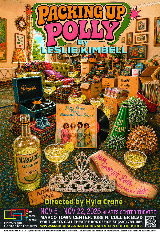 "Packing Up Polly" by Leslie Kimbell in Ft. Myers/Naples