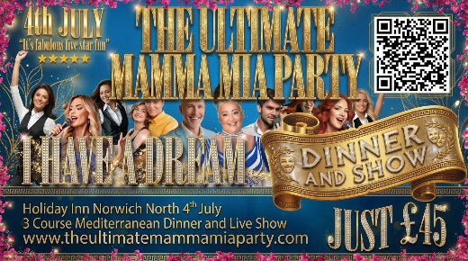 I Have A Dream - The Ultimate Mamma Mia Party - Live Entertainment Plus Three Course Meal Just £45 in UK Regional