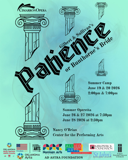 Cimarron Opera Summer Camp presents Patience show poster