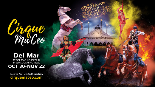 Cirque Ma'Ceo LIVE in Del Mar Oct 30 - Nov 22, 2026 in Palm Springs