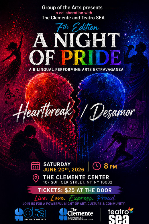 A Night of Pride - Heartbreak / Desamor show poster