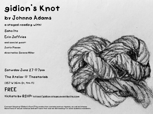 Gidion's Knot- Staged Reading  show poster