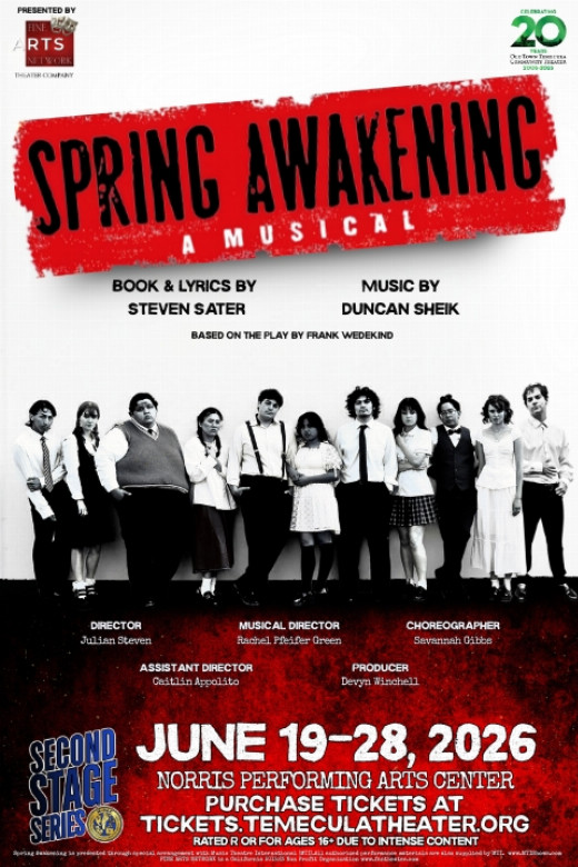 SPRING AWAKENING A Musical -   show poster