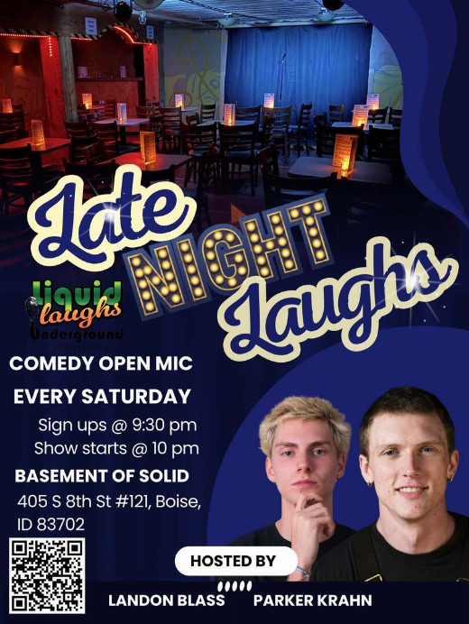 Free Comedy Show! Late Night Laughs Comedy Show and Open Mic! in Boise