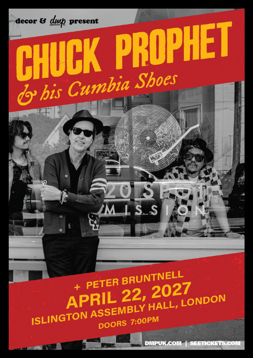Chuck Prophet and His Cumbia Shoes at Islington Assembly Hall - London in UK Regional