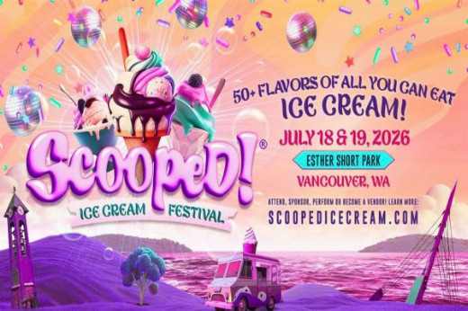 Scooped Ice Cream Festival at Esther Short Park | July 18th And 19th in Seattle