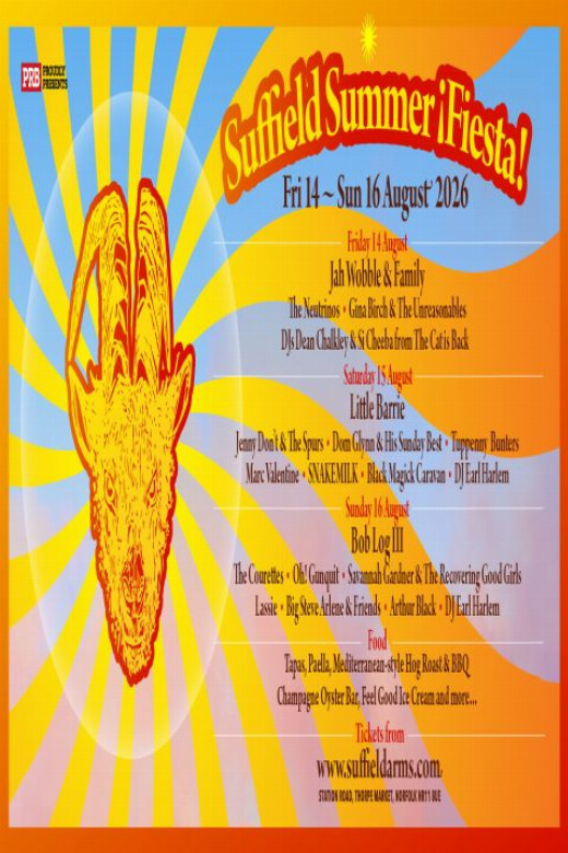 The Suffield Summer ¡Fiesta! - Norfolk On 14 Aug - 16 Aug 2026