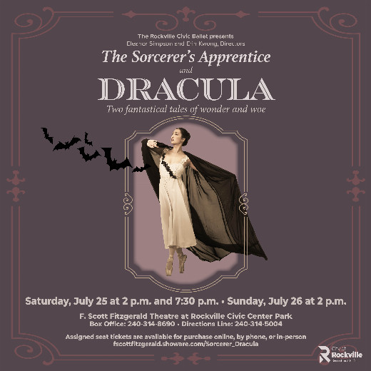 Rockville Civic Ballet presents "The Sorcerer's Apprentice" and "Dracula" in Washington, DC