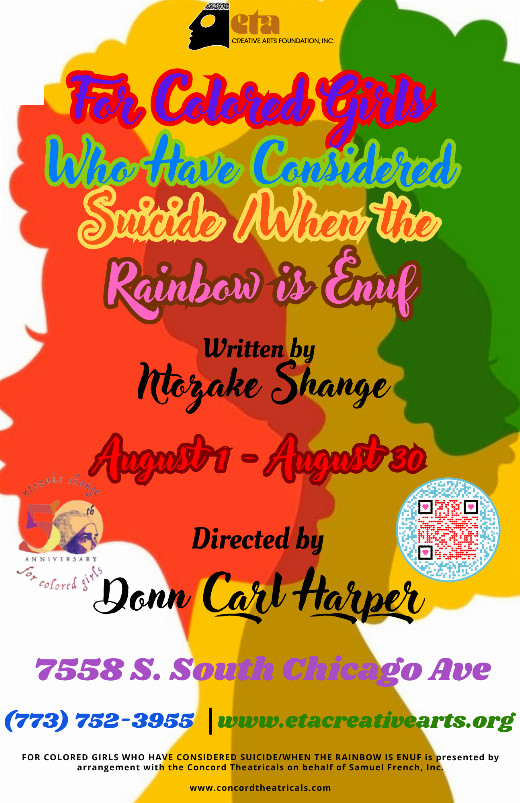 for colored girls who considered suicide when the rainbow is enuf in Chicago