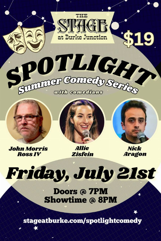Spotlight Summer Comedy Show. Cameron Park CA Friday July 17th 2026 8pm. Stand Up Comedy Show in Sacramento
