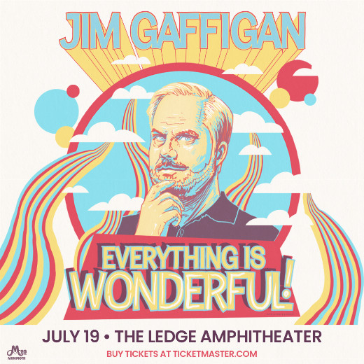 Jim Gaffigan live at The Ledge Amphitheater in Waite Park, MN on Sunday July 19 in Minneapolis / St. Paul