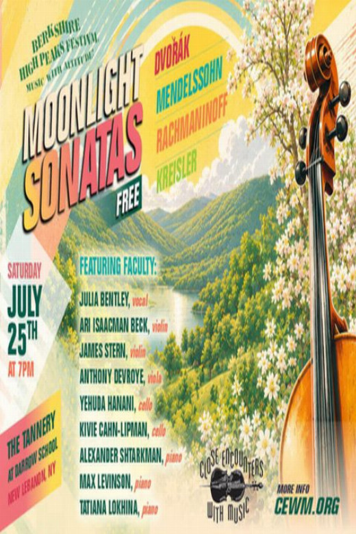 FREE Chamber Concert: Berkshire High Peaks Festival Presents Opening Moonlight Sonatas w/ Faculty show poster