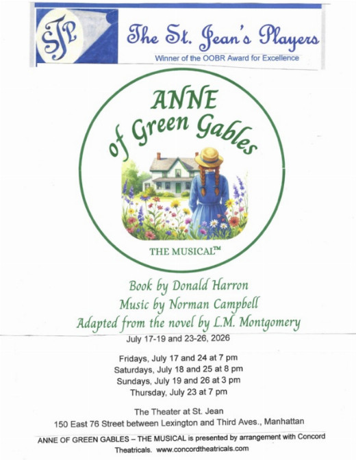 Anne of Green Gables -- The Musical in Off-Off-Broadway
