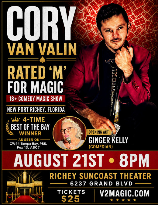  Cory Van Valin Brings His 18+ Comedy Magic Show