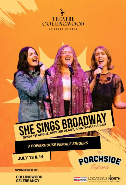 Porchside Festival: 'She Sings Broadway' July 13th and 14th