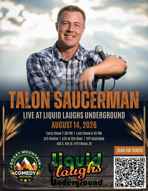 Talon Saucerman Live at Liquid Laughs Underground! in Boise