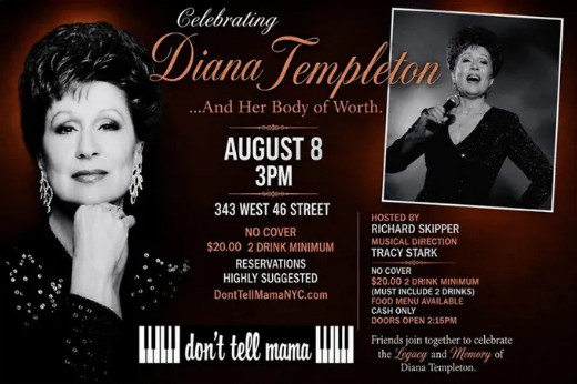 Celebrating DIana Templeton...And Her Body of Worth in Cabaret