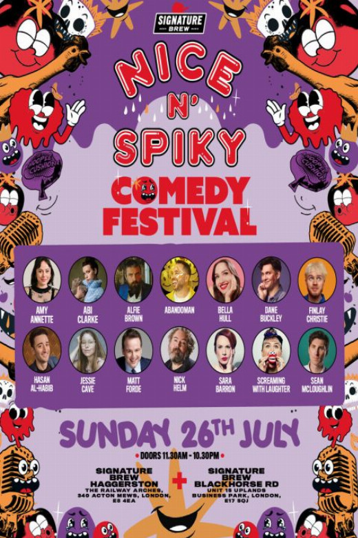 Nice N' Spiky Comedy Festival at Signature Brew E8 on 26 Jul 2026 in UK Regional