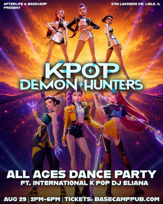 KPOP DEMON HUNTERS: ALL AGES DANCE PARTY FT DJ ELIANA show poster