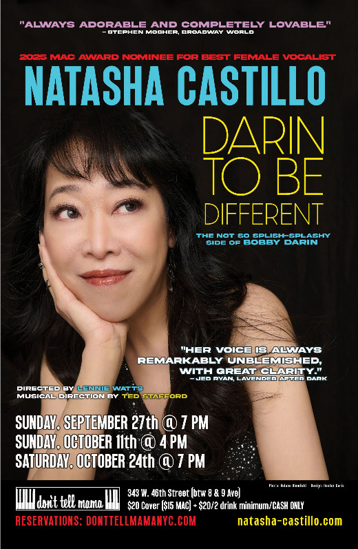 Natasha Castillo: Darin to be Different...The Not So Splish-Splashy Side of Bobby Darin show poster