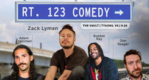 Rt 123. Comedy featuring Zack Lyman show poster