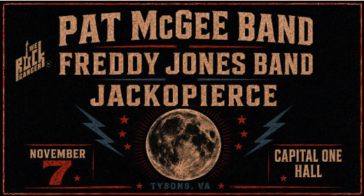 Pat McGee Band, Freddy Jones Band, & Jackopierce show poster