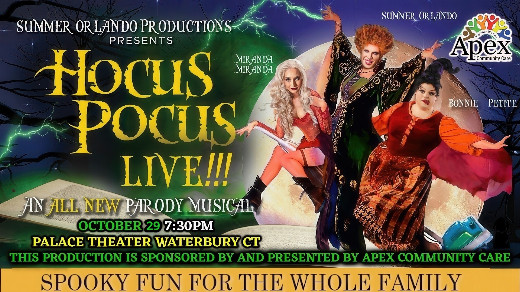 Hocus Pocus Live! an all-new parody musical  in Connecticut