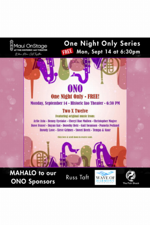 ONO: Maury King Presents Two x Twelve in Hawaii