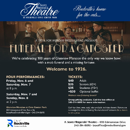 Murder at the Mansion presents "Funeral for a Gangster" in Washington, DC