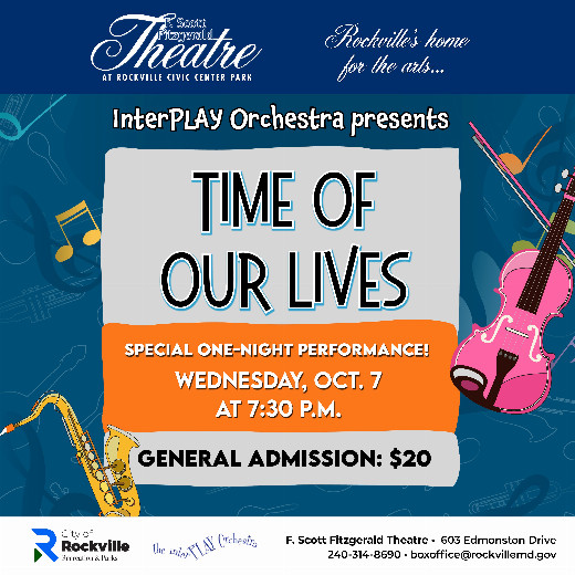 Interplay Orchestra presents Time of Our Lives  show poster