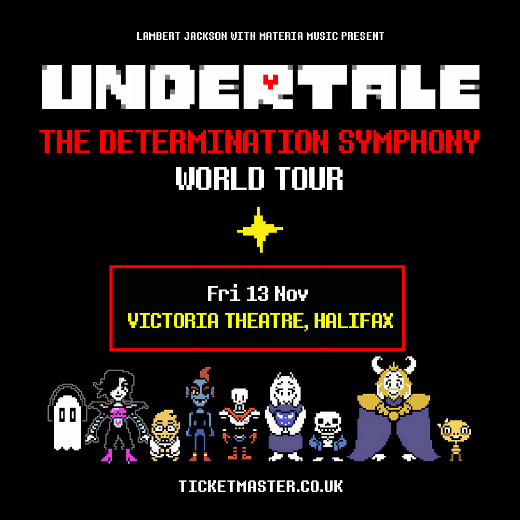 Undertale: The Determination Symphony World Tour show poster