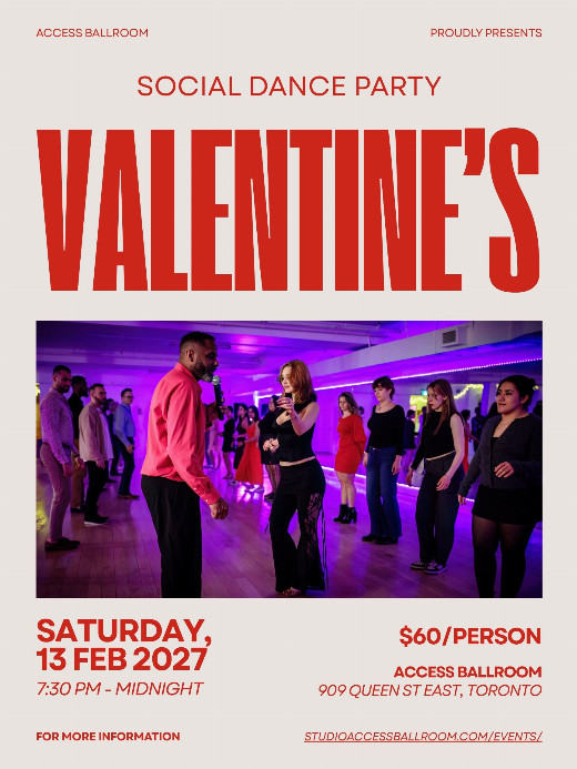 Valentine's Bachata & Social Dance Night | Access Ballroom Toronto in Toronto