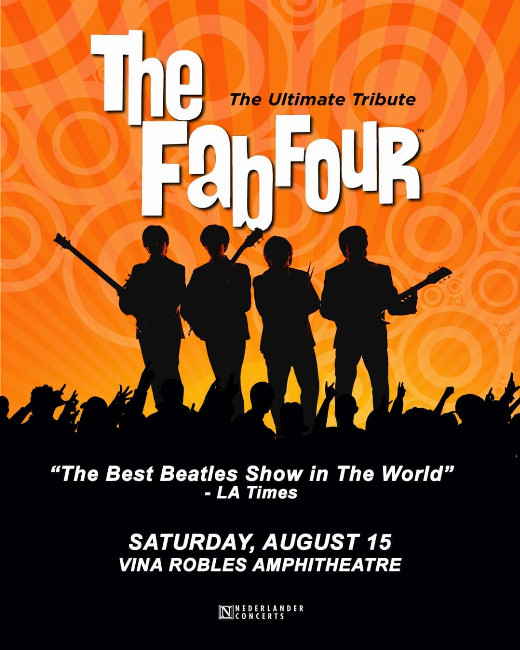 The Fab Four: The Ultimate Tribute LIVE in Concert in Paso Robles, CA in Santa Barbara