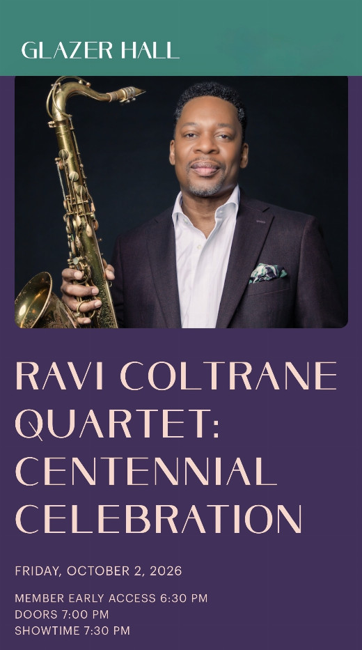 Glazer Hall Presents Ravi Coltrane in Miami Metro