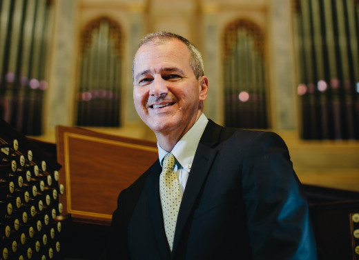 Organist Alan Morrison at Spivey Hall in Atlanta