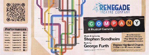 "Company", Sondheim's hit musical comedy in Atlanta