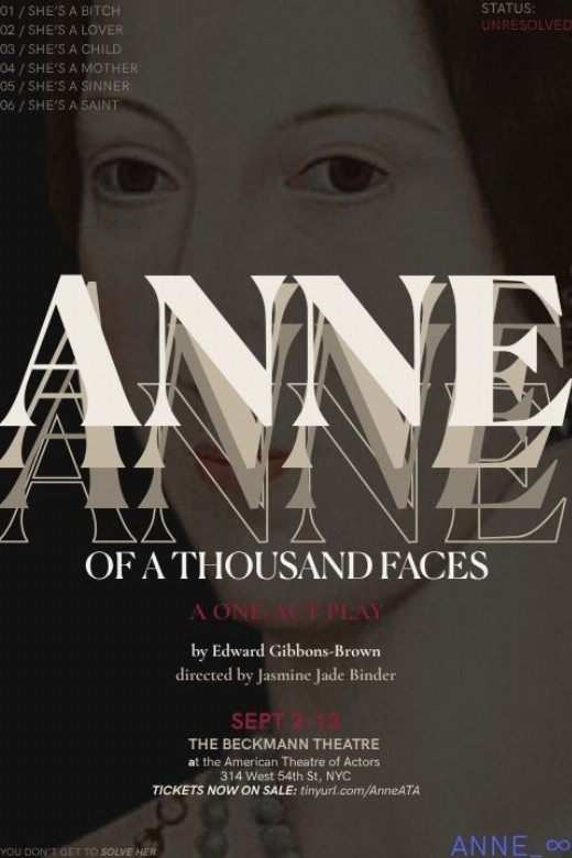 Anne of a Thousand Faces show poster