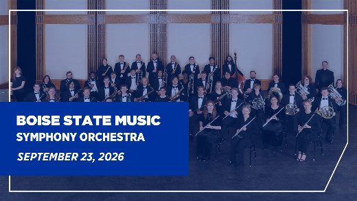 Boise State Symphony Orchestra show poster