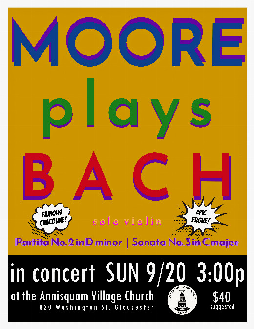 Moore Plays Bach in Long Island