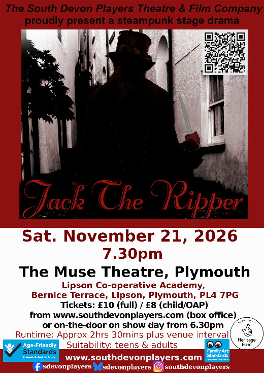 Jack the Ripper: Theatre show - Plymouth show poster